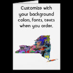 New York Customize colorful card how you like cards