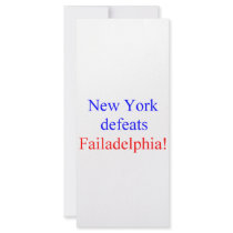 New York defeats Failadelphia! rack cards by maximus7 New York defeats Failadelphia! rack cards