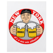 NEW YORK DOUBLE HEADER flyers by pantsdownshirtscom NEW YORK DOUBLE HEADER flyers