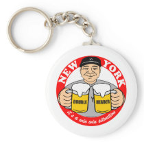 NEW YORK DOUBLE HEADER KEY CHAIN