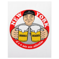 NEW YORK DOUBLE HEADER letterhead by pantsdownshirtscom NEW YORK DOUBLE HEADER letterhead