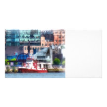 New York Fire Boat Personalized Photo Card