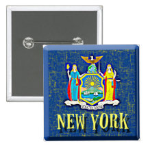 NEW YORK FLAG BUTTON