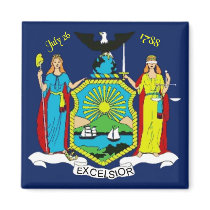 New York Flag Magnet