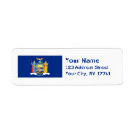 New York Flag Return Address Labels