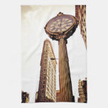 New York - Flatiron Building and Clock Hand Towels