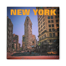 New York (Flatiron) Magnet by RickDouglas New York (Flatiron) Magnet