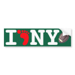 New York Foodball: I Foot NY bumper stickers