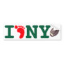 New York Foodball: I Foot NY Bumper Stickers