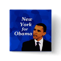 New York For Obama Buttons