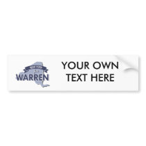 NEW YORK FOR WARREN -.png Bumper Stickers