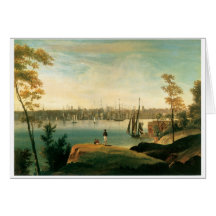 New York from Brooklyn Heights circa 1834 Card