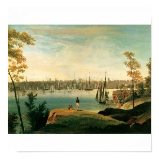 New York from Brooklyn Heights circa 1834 Poster