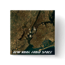New York From Space Pin