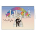 New York Gay Thank You Wedding  Card card