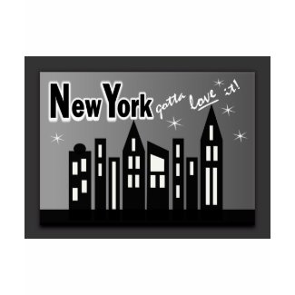 New York--Gotta Love It! With Cute Buildings shirt