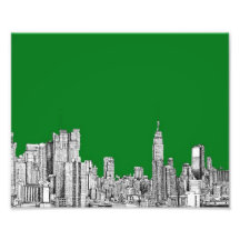 New York green drawing Photo