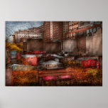 New York - Greenwich Village - Abstract city Poster
