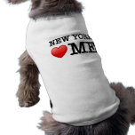 New York heart me Doggie T Shirt