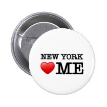 New York Heart ME Pinback Buttons