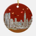 New York hearts Christmas Ornaments
