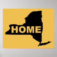 New York Home Poster Sign