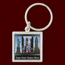 New York Key Chain Personalized New York Souvenir  keychains