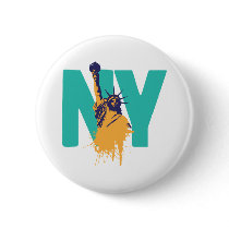 New York Lady Liberty buttons by brev87 New York Lady Liberty buttons