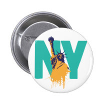 New York Lady Liberty buttons