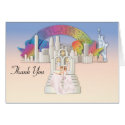 New York Lesbian  Thank You Wedding  Card card