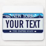 New York license plate mousepad