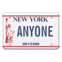 New York License Plate (personalized) Rectangular Magnet