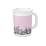 New York light pink Drink Pitcher