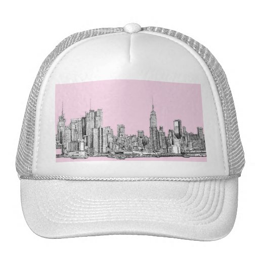 New York light pink Mesh Hat