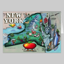 New York Map cards
