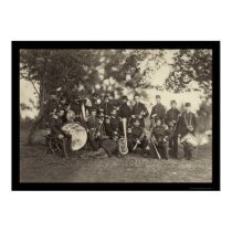 New York Militia Military Band, Arlington, VA 1861 posters