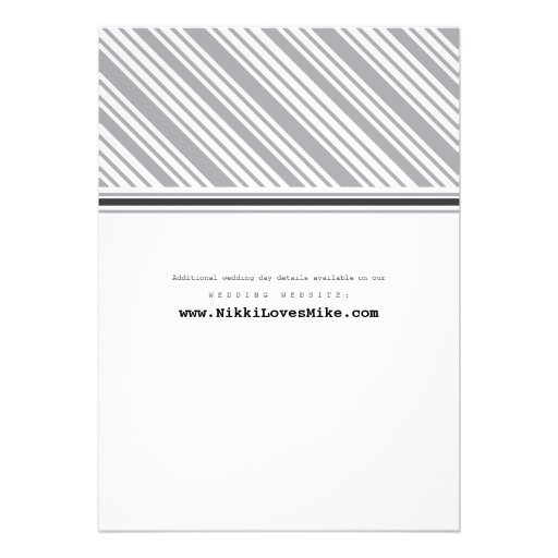 New York Monogram Wedding Invitation