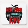 New York My Kind Of Town With Big Apple Mouse Pad