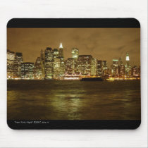 New York Night Mousepad by JohnsSecretIdentity New York Night Mousepad