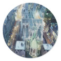 "New York Nightlights" Watercolor Art stickers by PaulJacksonart "New York Nightlights" Watercolor Art stickers