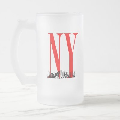Logo Design  York on New York Ny Skyline Logo Design Coffee Mugs From Zazzle Com