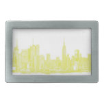 New York pale yellow Belt Buckles