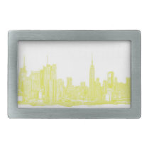 New York pale yellow Belt Buckles
