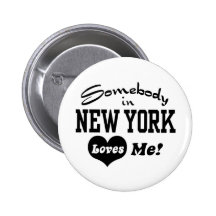 New York Pinback Button