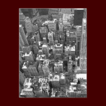 New York Postcard Cityscape New York Souvenir Card