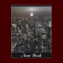New York Postcard Cityscape New York Souvenir Card