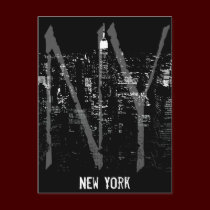New York Postcard Cityscape New York Souvenir Card