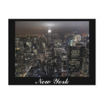 New York Postcard Cityscape New York Souvenir Card