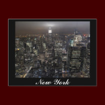 New York Postcard Cityscape New York Souvenir Card