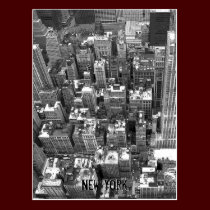 New York Postcard Cityscape New York Souvenir Card postcards